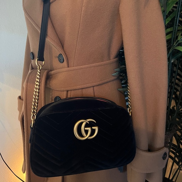 Gucci Double G Marmont Velvet Small - Picture 1 of 9